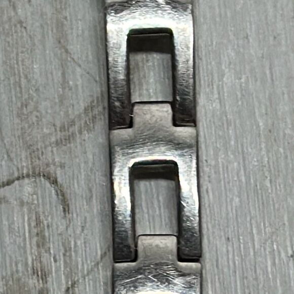 Fossil BIG TIC ES9744 American Flag LED Dial Silver Tone Watch SCRATCHES - Picture 4 of 16